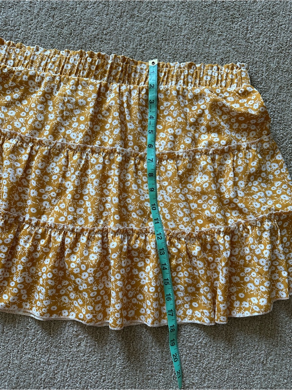 Tiered Floral Mini Skirt XL CLEO Women’s - Picture 7 of 8